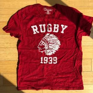Rugby Ralph Lauren Indian Head Tee Shirt, Red